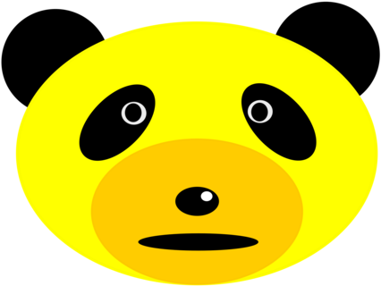 Giant Panda Bear Smiley Computer Drawing - Giant Panda (506x340), Png Download