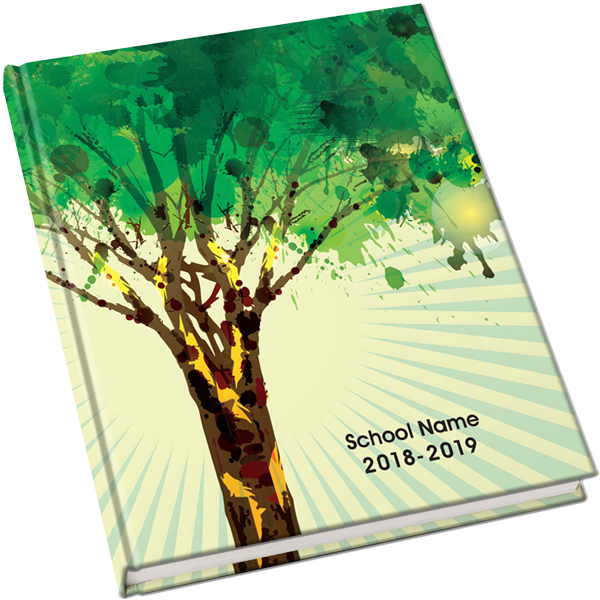 2018-2019 Yearbook Covers - Yearbook Design Color Green (600x600), Png Download