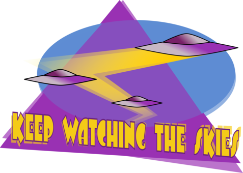 Unidentified Flying Object Logo Cartoon Purple - Unidentified Flying Object (477x340), Png Download