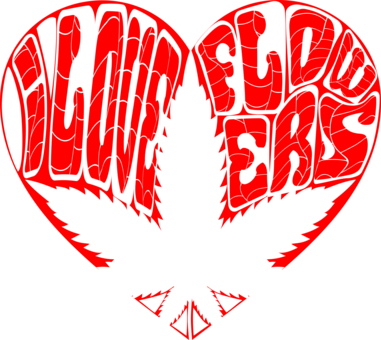 Heart Flower Love Point Logo - Clip Art (381x340), Png Download