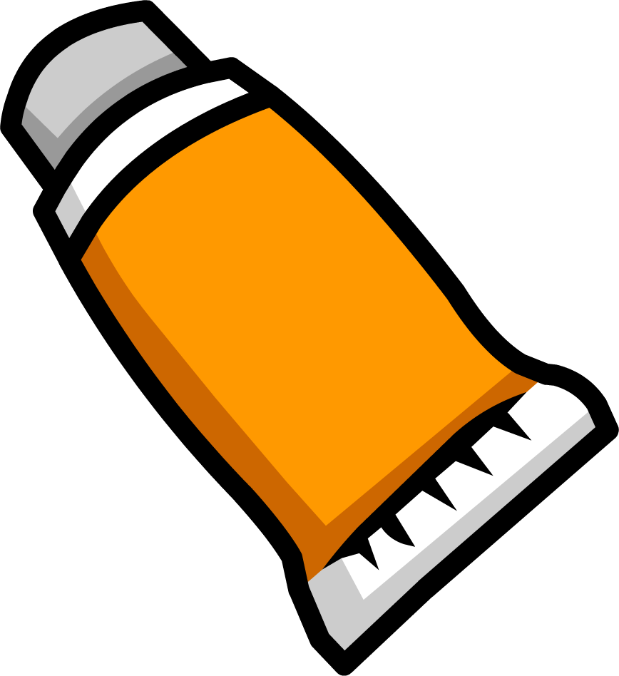 Orange Face Paint Icon Empty - Pink Paint Icon (868x948), Png Download