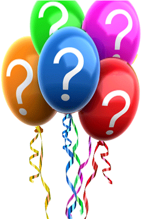 Balloon-questions - Balloon Questions (400x450), Png Download