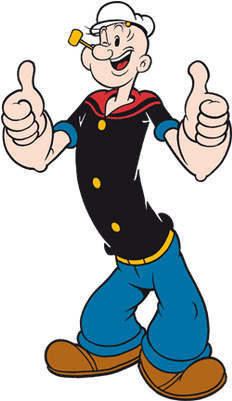 Popeye Thumbs Up (400x400), Png Download