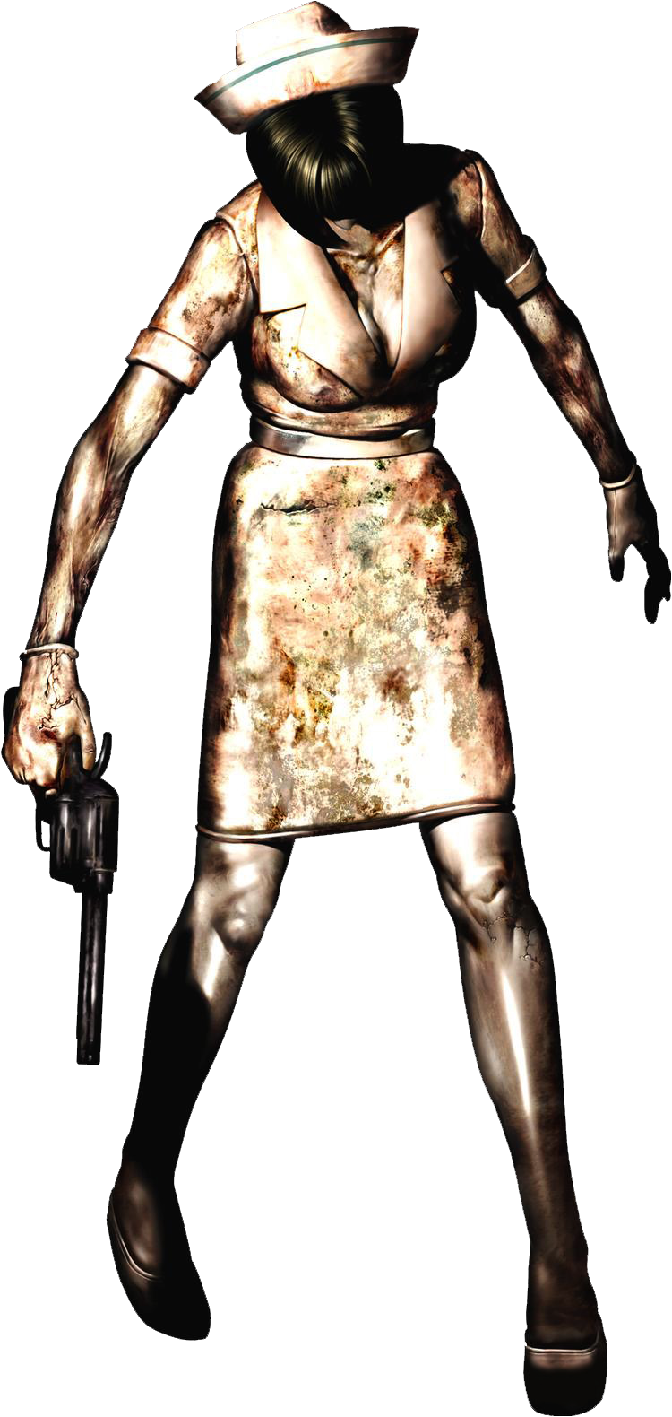 Nah, Sh3 Nurses Look A Bit Different - Silent Hill 3 Nurse Face (750x1580), Png Download