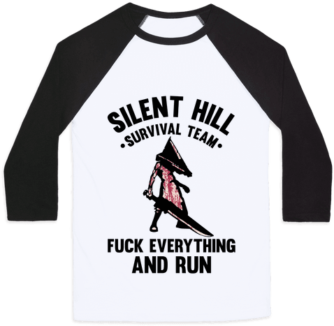 Silent Hill Survival Team F*** Everything And Run Baseball - Mess With Crabo You Get A Stabo Shirt (484x484), Png Download