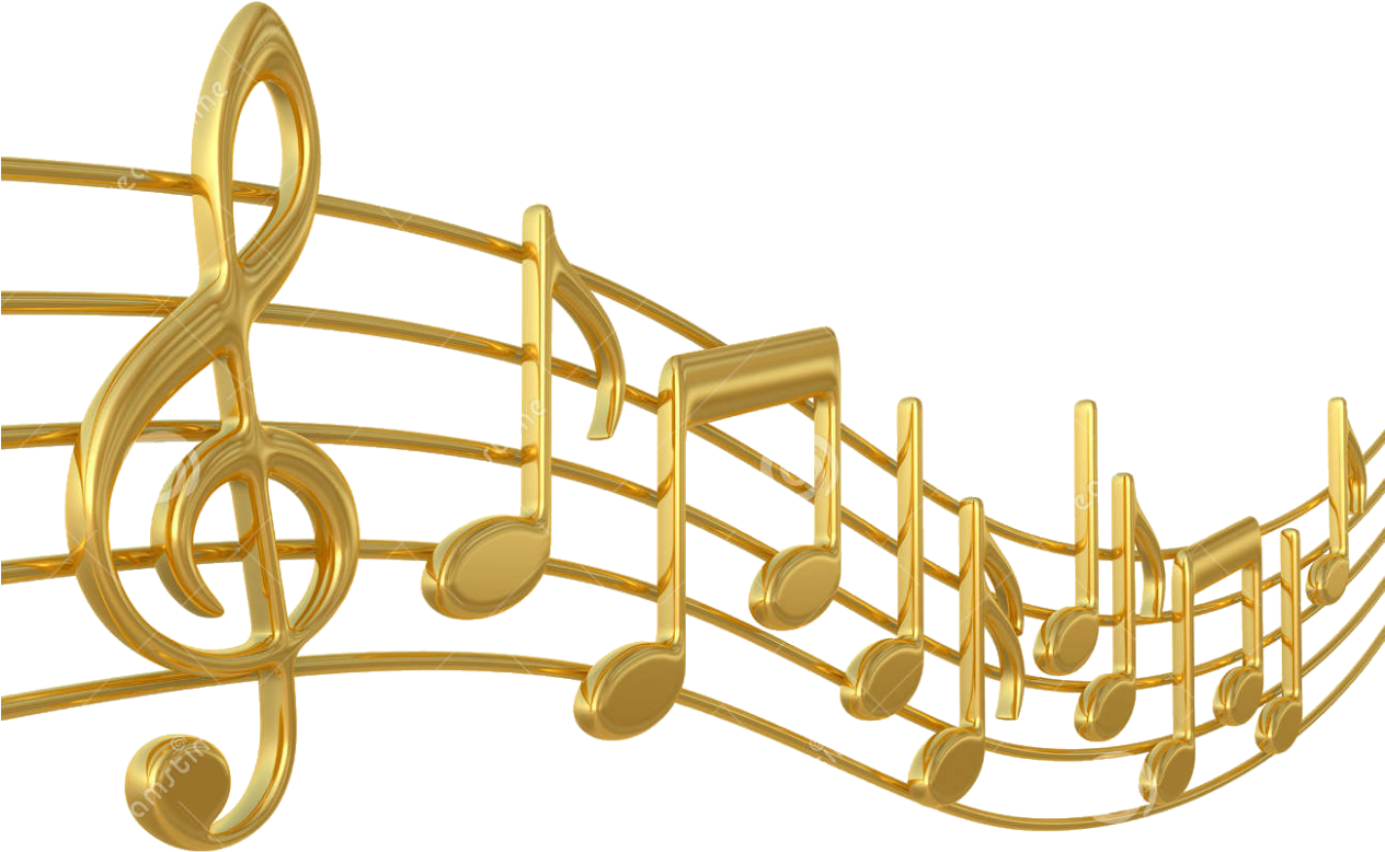 Report Abuse - Gold Musical Notes Clipart (1263x829), Png Download