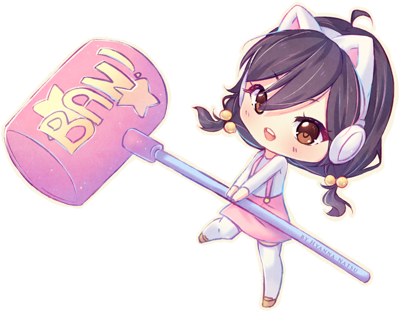 Commission - Anime Ban Hammer (820x640), Png Download