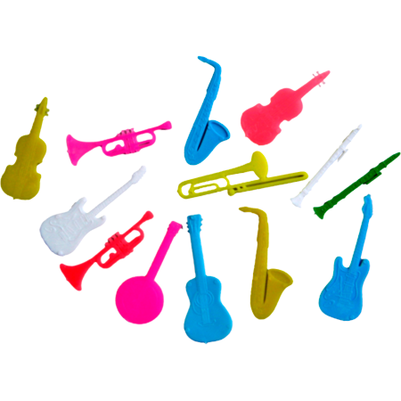 Mini Instrumentos - Mini Instrumentos Musicais De Brinquedo (450x450), Png Download