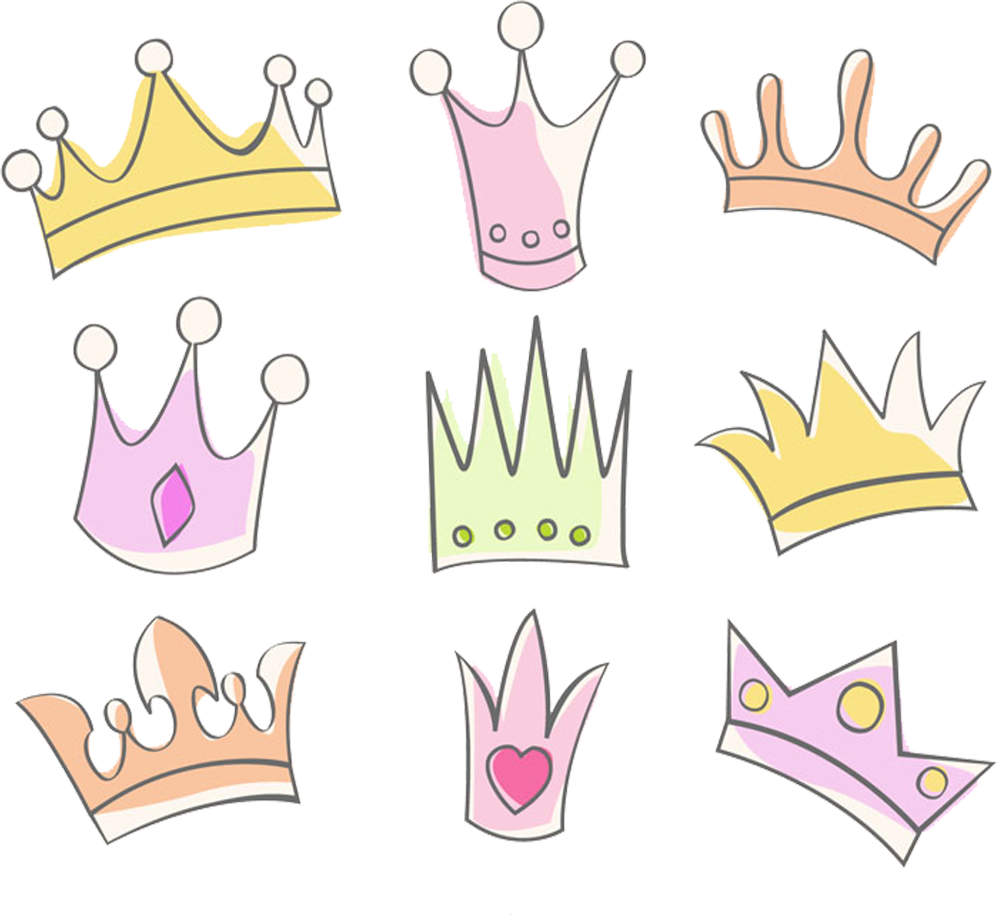 Cartoon Tiara Png (2362x2362), Png Download