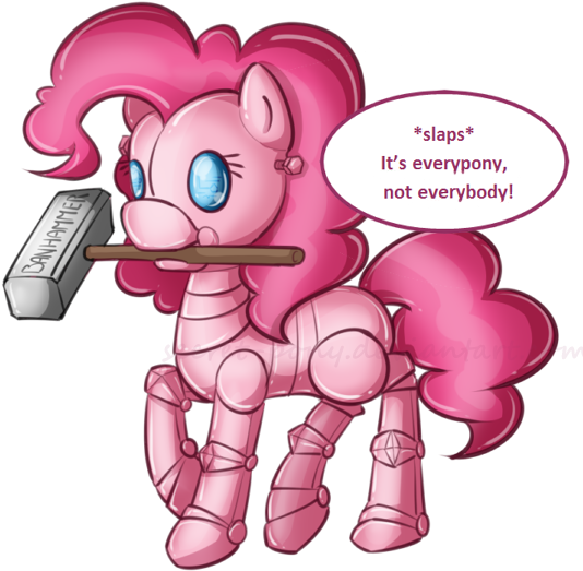 Banhammer Pics Painfully Accurate - Ban Hammer Pony (545x556), Png Download