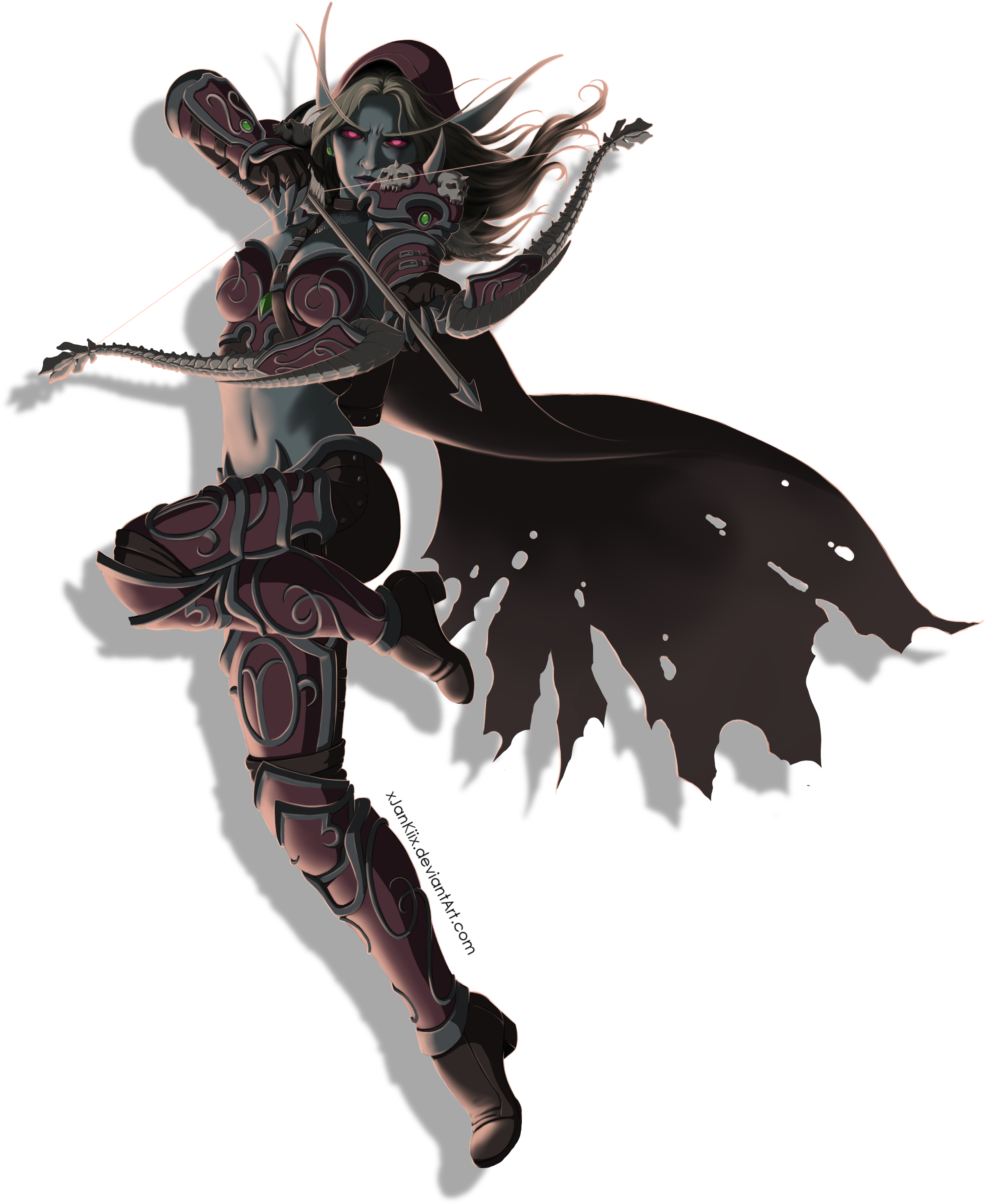 Sylvanas Windrunner By Xjankiix - Illustration (3303x3508), Png Download