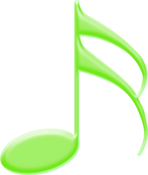 Ampliar Esta Imagen - Nota De Musica Verde (800x800), Png Download