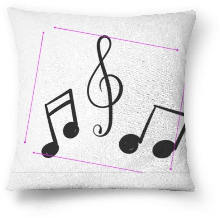 Almofada Notas Musicais De Bellah Magalhãesna - Zodiac (800x800), Png Download