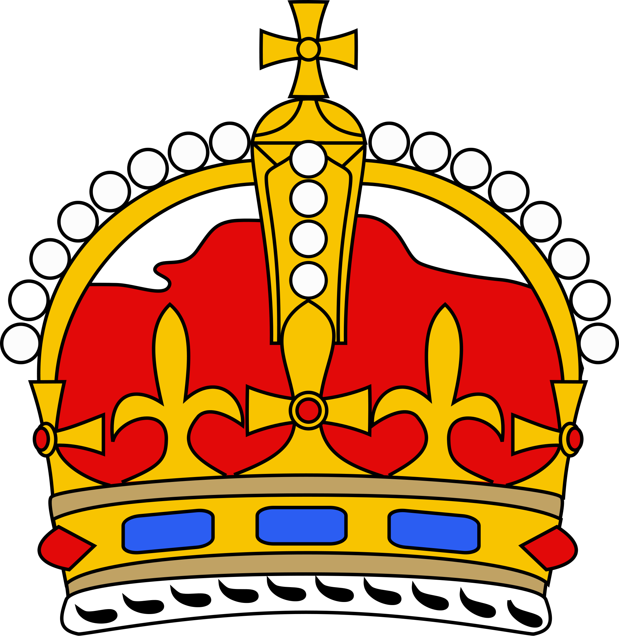 Royal Drawing Crown Picture Transparent Stock - Royal Crown Simple (2000x2056), Png Download