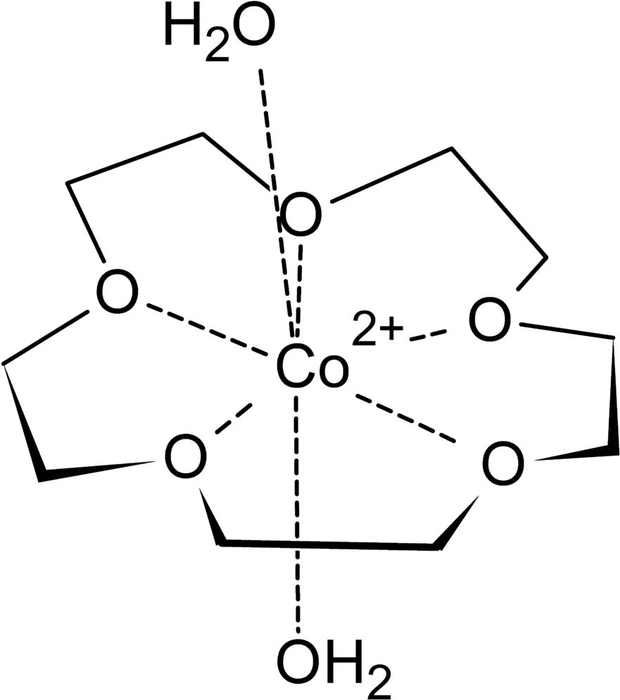 Cobalt Complex With 15 Crown 5 - Crown Ether And Cobalt Complex (898x1024), Png Download