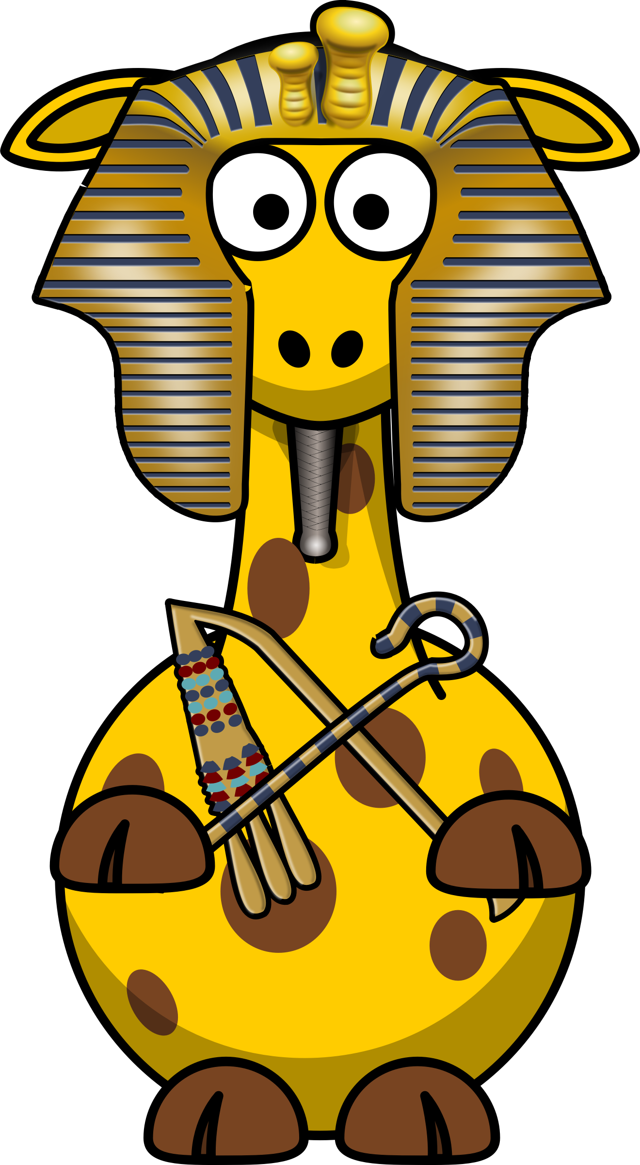 This Free Icons Png Design Of Giraffe Pharao (1320x2400), Png Download