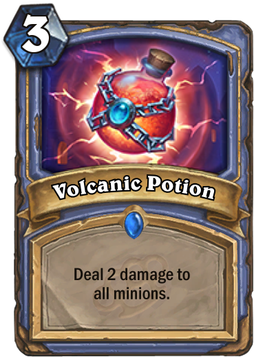 Volcanic-potion - Hearthstone Volcanic Potion (400x543), Png Download