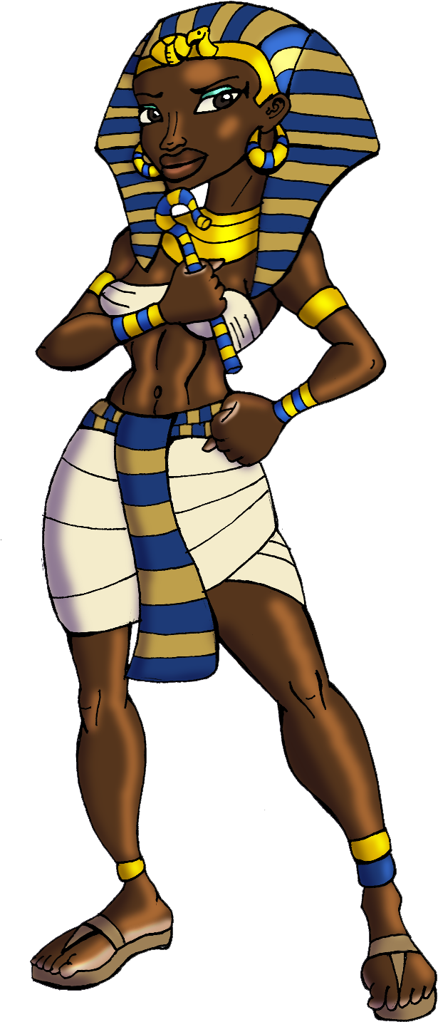 Page Tyrannoninja S Art - Pharaoh From Egypt Cartoon (677x1500), Png Download