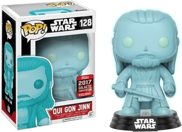 Vinyl Star Wars Celebration - Funko Pop Qui Gon Jinn (800x800), Png Download
