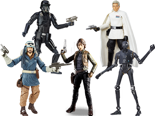 Rogue One Deluxe Figurine Set (542x429), Png Download