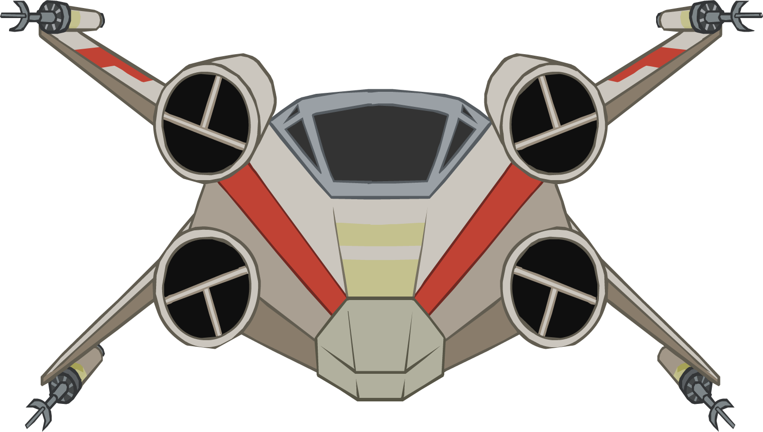 X-wing Costume - Club Penguin Star Wars X Wing (1520x861), Png Download
