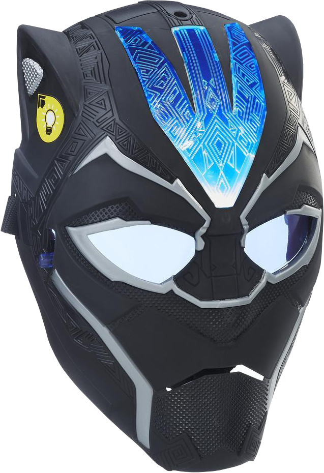 Black - Black Panther Mask Kids (637x930), Png Download