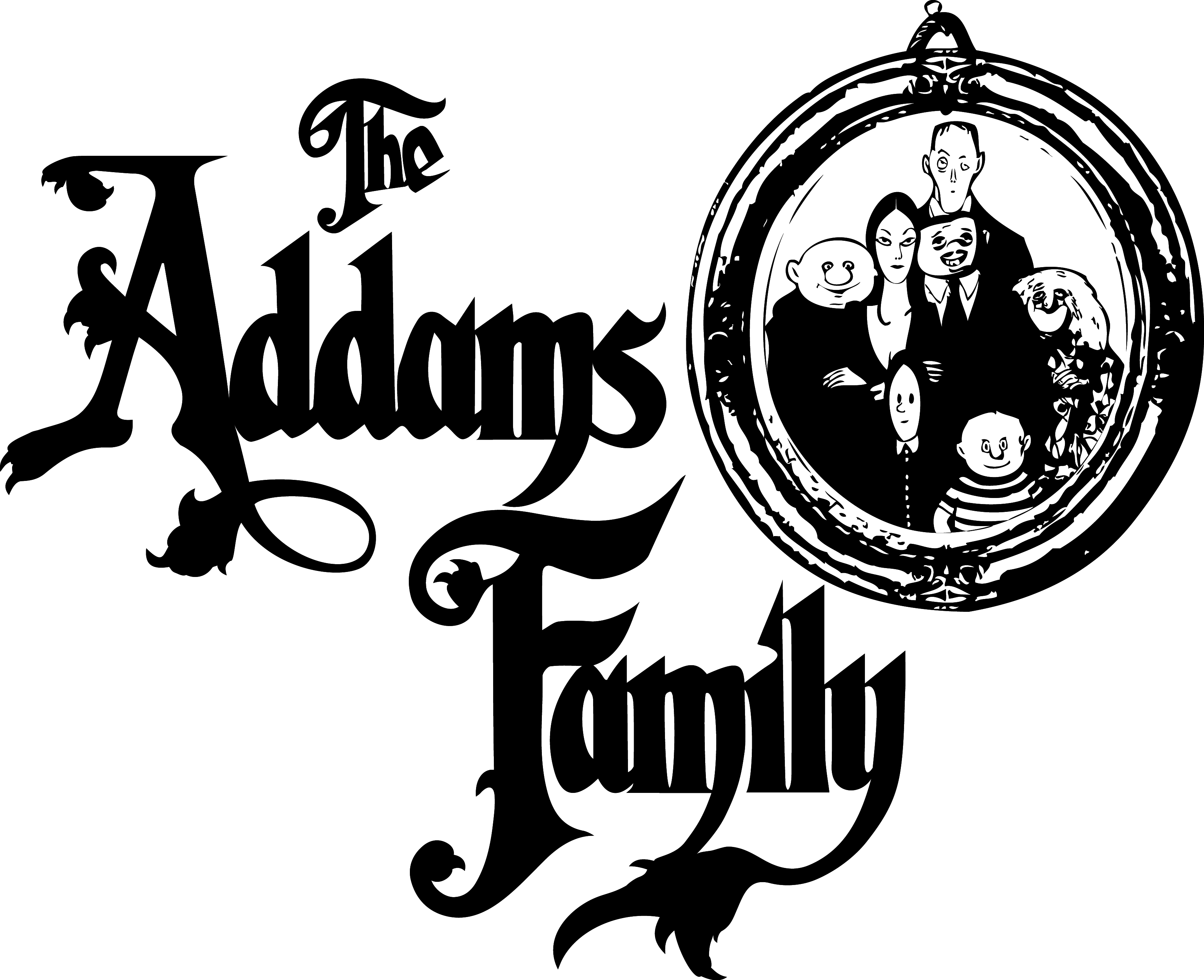 06 The Addams Family - Addams Family Logo (3384x2755), Png Download