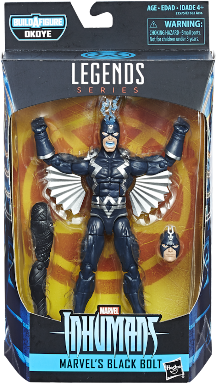 13 - Marvel Legends Black Bolt (1280x1280), Png Download