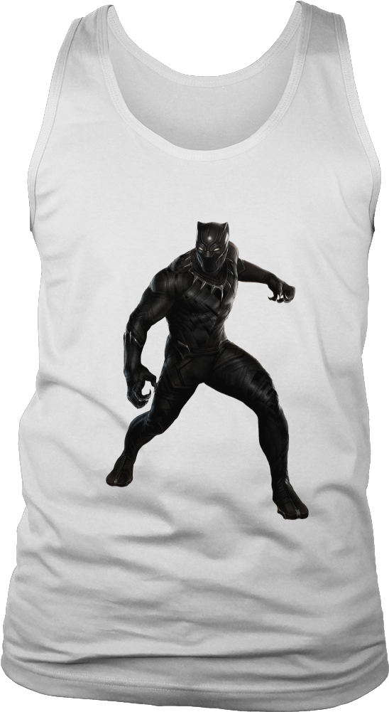 Black Panther Mask Black Shirt - Black Panther Halloween Costume For Adults (1000x1000), Png Download