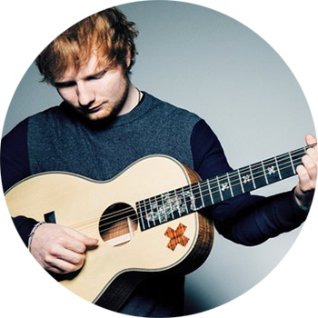 Después De Un Año De Ausencia En Redes Sociales, Ed - Ed Sheeran And Guitar (350x350), Png Download