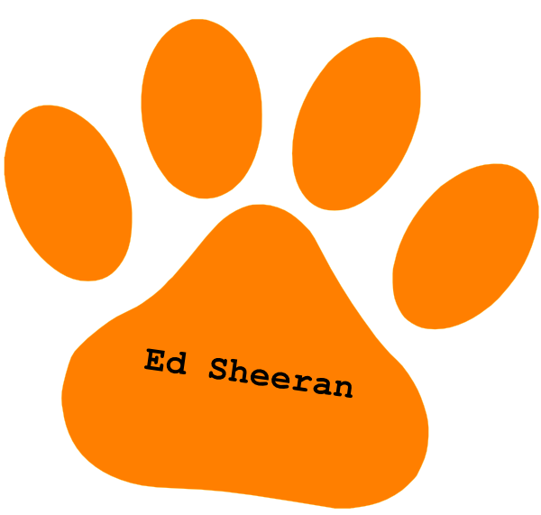How To Set Use Orange Paw Ed Sheeran Text Clipart (600x571), Png Download