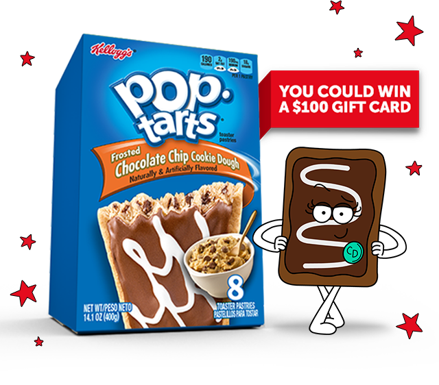 I Just Voted For Chocolate Chip Cookie Dough - Chocolate Chip Cookie Pop Tart (640x562), Png Download