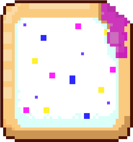 Pop Tart, Pixel Art - Hair (590x550), Png Download