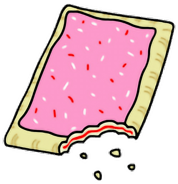 Poptart Cute Strawberry Strawberrypoptart Kawaii Cartoo - Strawberry Pop Tart Cartoon (600x668), Png Download