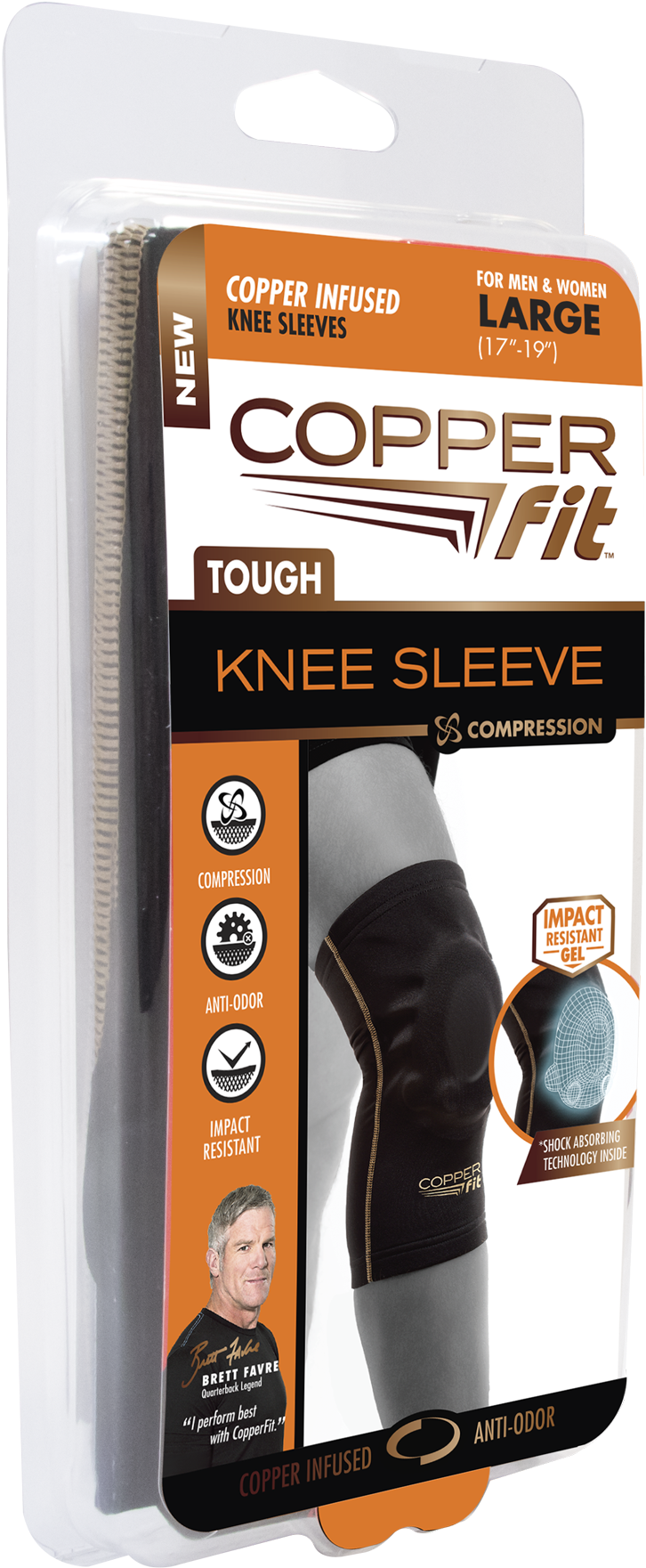 Upc 754502030675 Product Image For As Seen On Tv Copper - Em-copper Fit Copper Elbow Sleeve - Medium - Original (1200x2030), Png Download