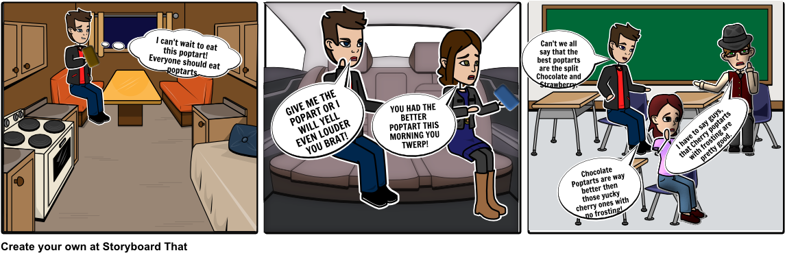 Poptarts - Comics (1164x385), Png Download