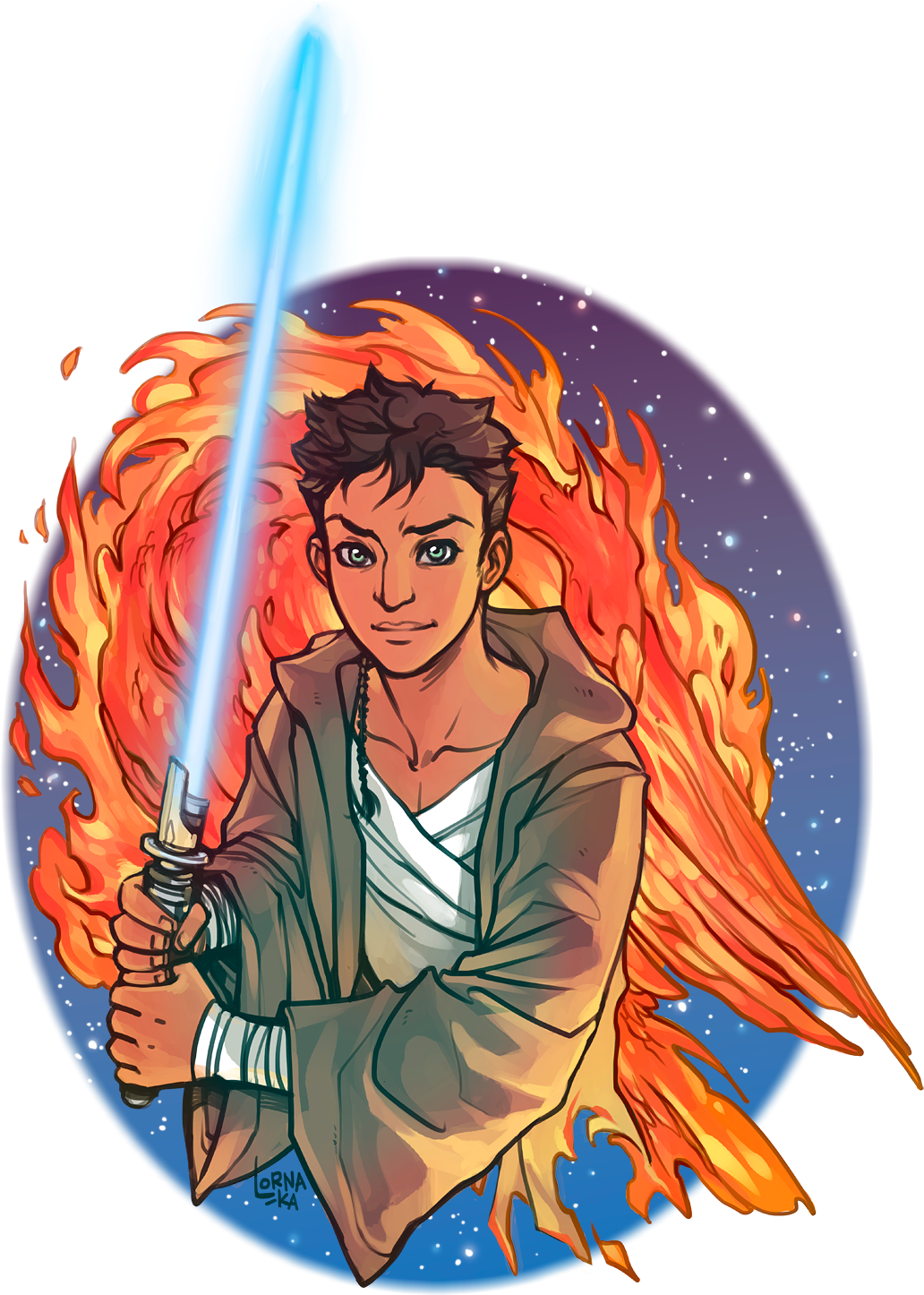 Caleb Dume - Kanan Jarrus Lorna Ka (1167x1565), Png Download