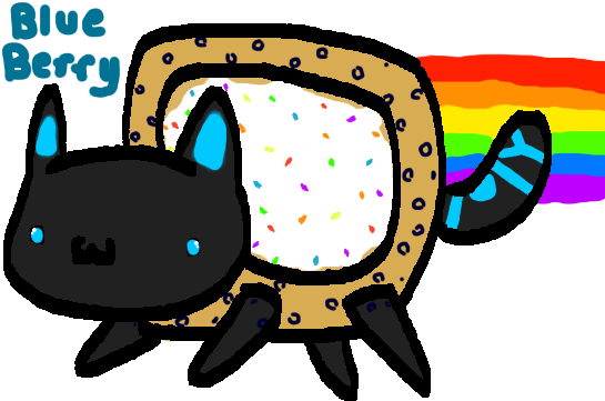 Poptart Frisky - Cartoon (600x500), Png Download