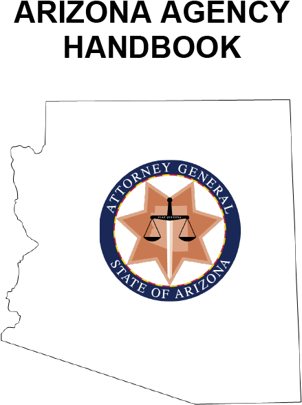 Ag Logo On Arizona State Outline - Az Attorney General's Office Logo (552x627), Png Download