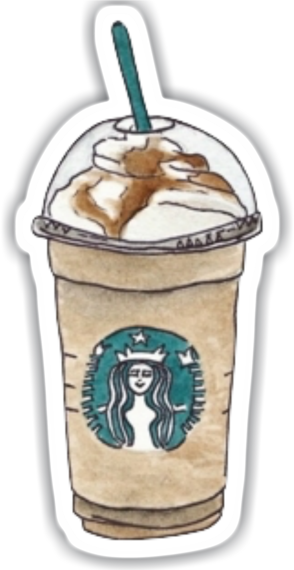 Iced Coffee Hot Chocolate - Starbucks Transparent (2000x2000), Png Download
