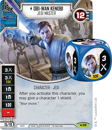Legacies Starter Obi-wan - Star Wars Destiny Legacies (360x418), Png Download