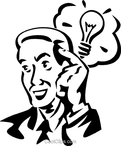 Idea Light Bulb Royalty Free Vector Clip Art Illustration - Idea Light Bulb (400x480), Png Download