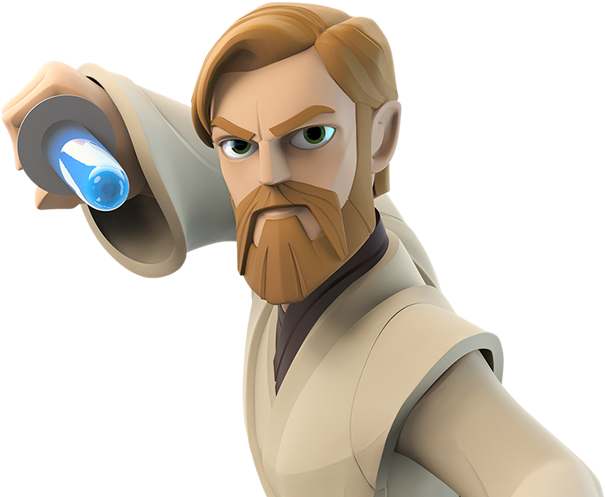 Obi - Disney Infinity 3.0 Star Wars Obi-wan Kenobi Figure (631x500), Png Download