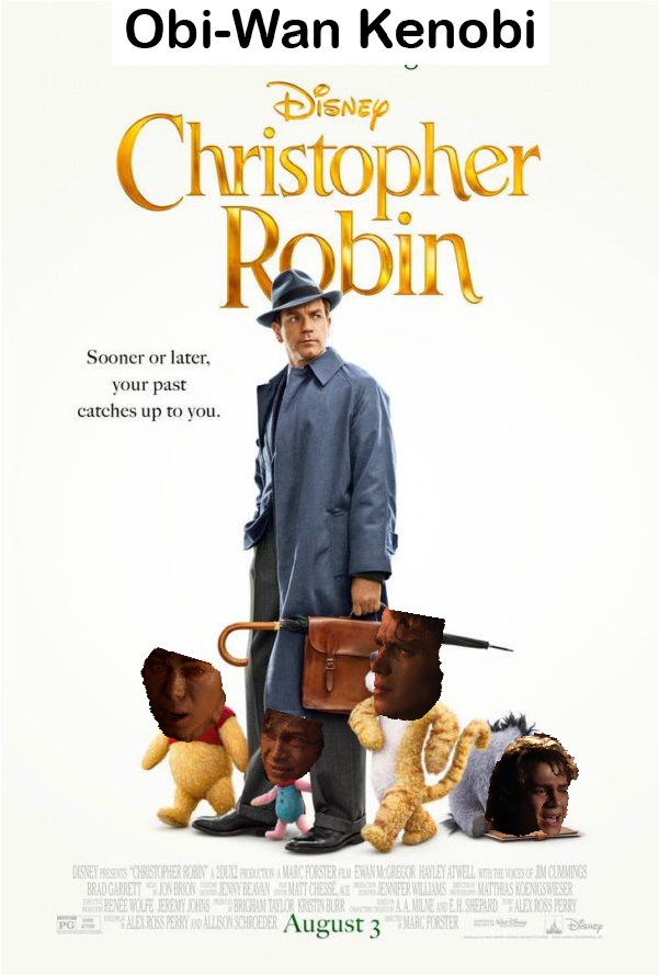 Obi-wan Cannot Outrun His Past - Christopher Robin Movie (1024x1515), Png Download