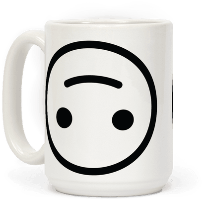Upside-down Smiley Coffee Mug - Mug (484x484), Png Download