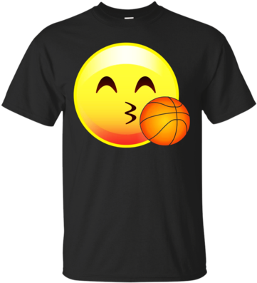Emoji Love For Basketball T-shirt - Witches Ride A Horse (400x400), Png Download