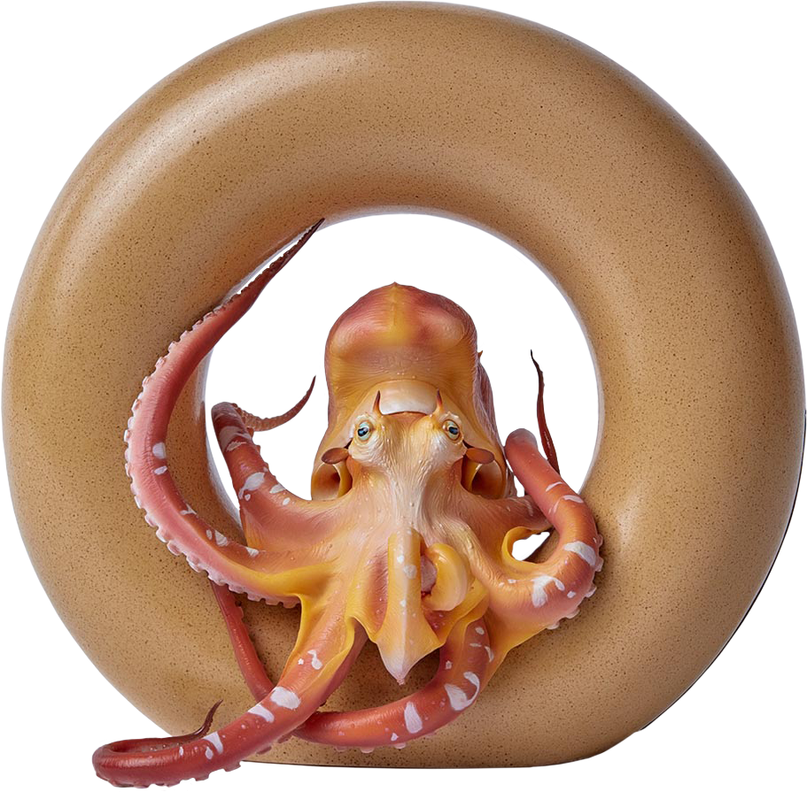 Magellan Octopus 10” Cinemaquette Statue - David Zhou Origin (911x895), Png Download