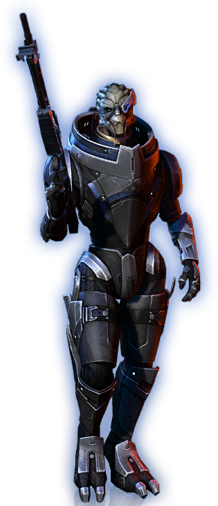 Mass Effect Garrus Transparent (315x730), Png Download