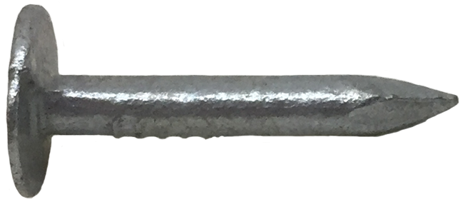 Galvanised Clout Extra Large Head Nails - Saw Chain (800x356), Png Download
