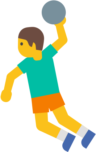 This Image Rendered As Png In Other Widths - Emoji Handball (500x500), Png Download